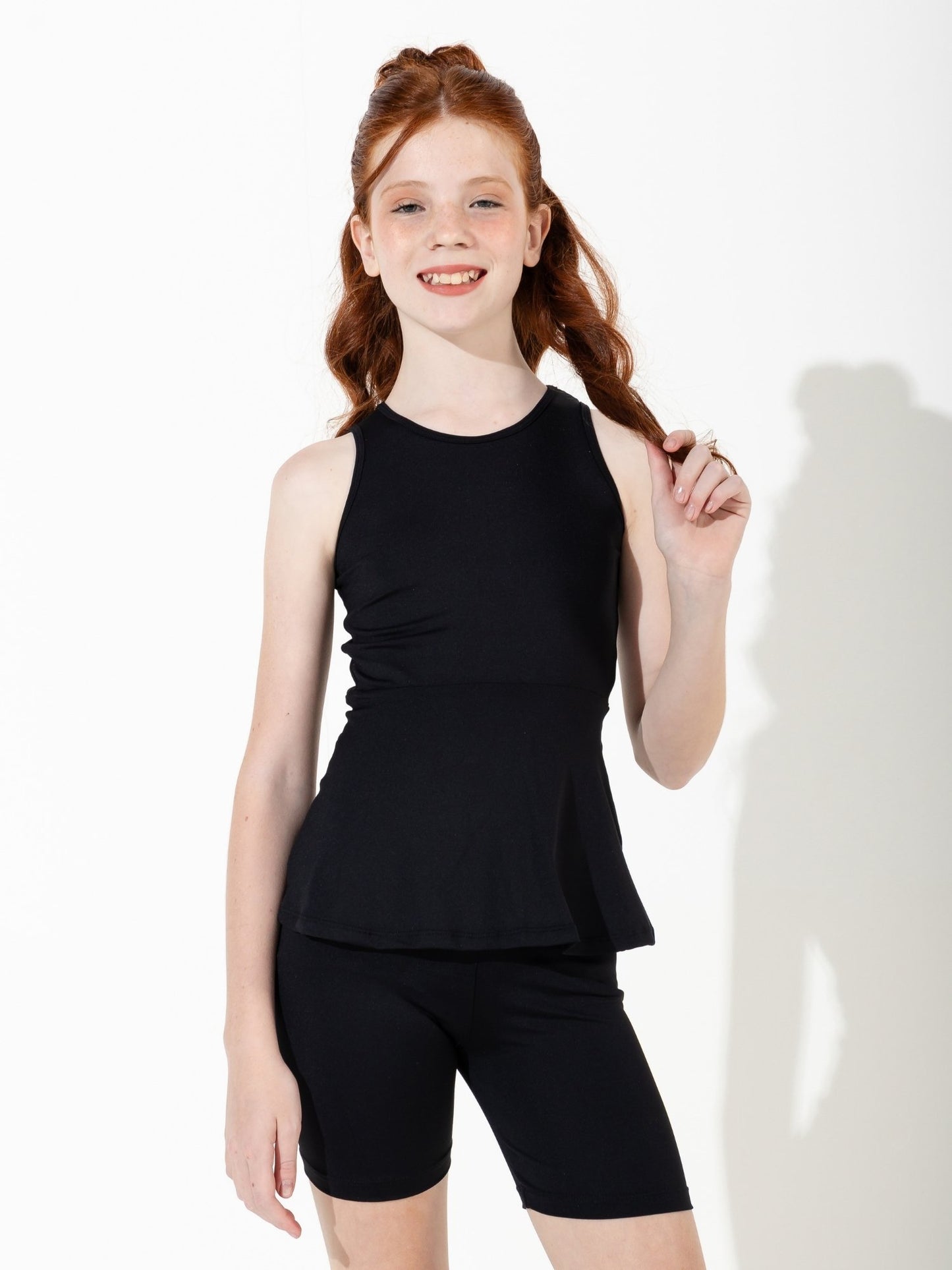 Peplum Top Peplum Black