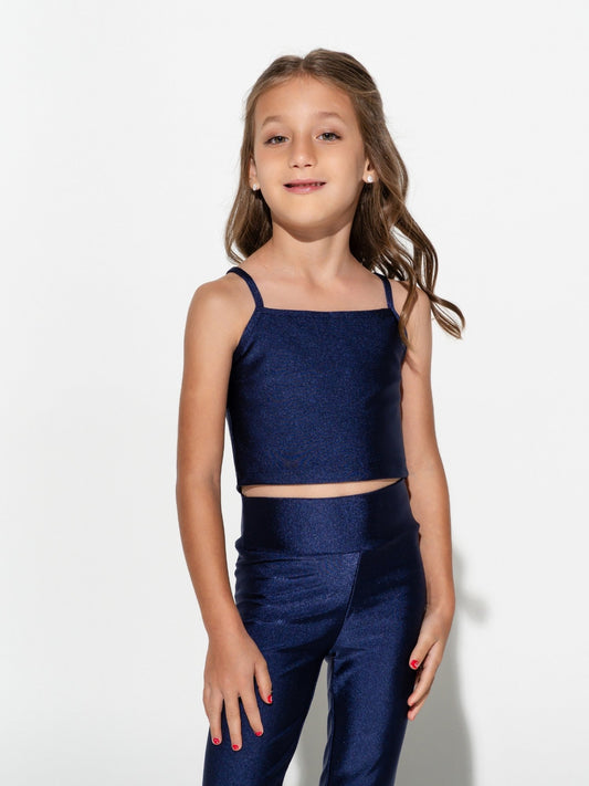 Crop Top Happy Navy